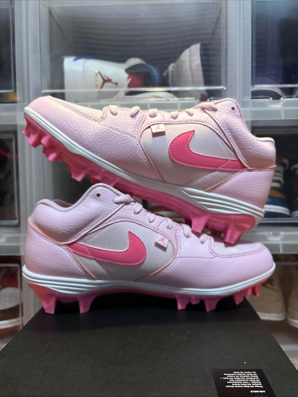 Air Jordan Stadium 90 Low TD Pink Foam HQ0210-600 Football Cleats Men’s Sz 9 NWB